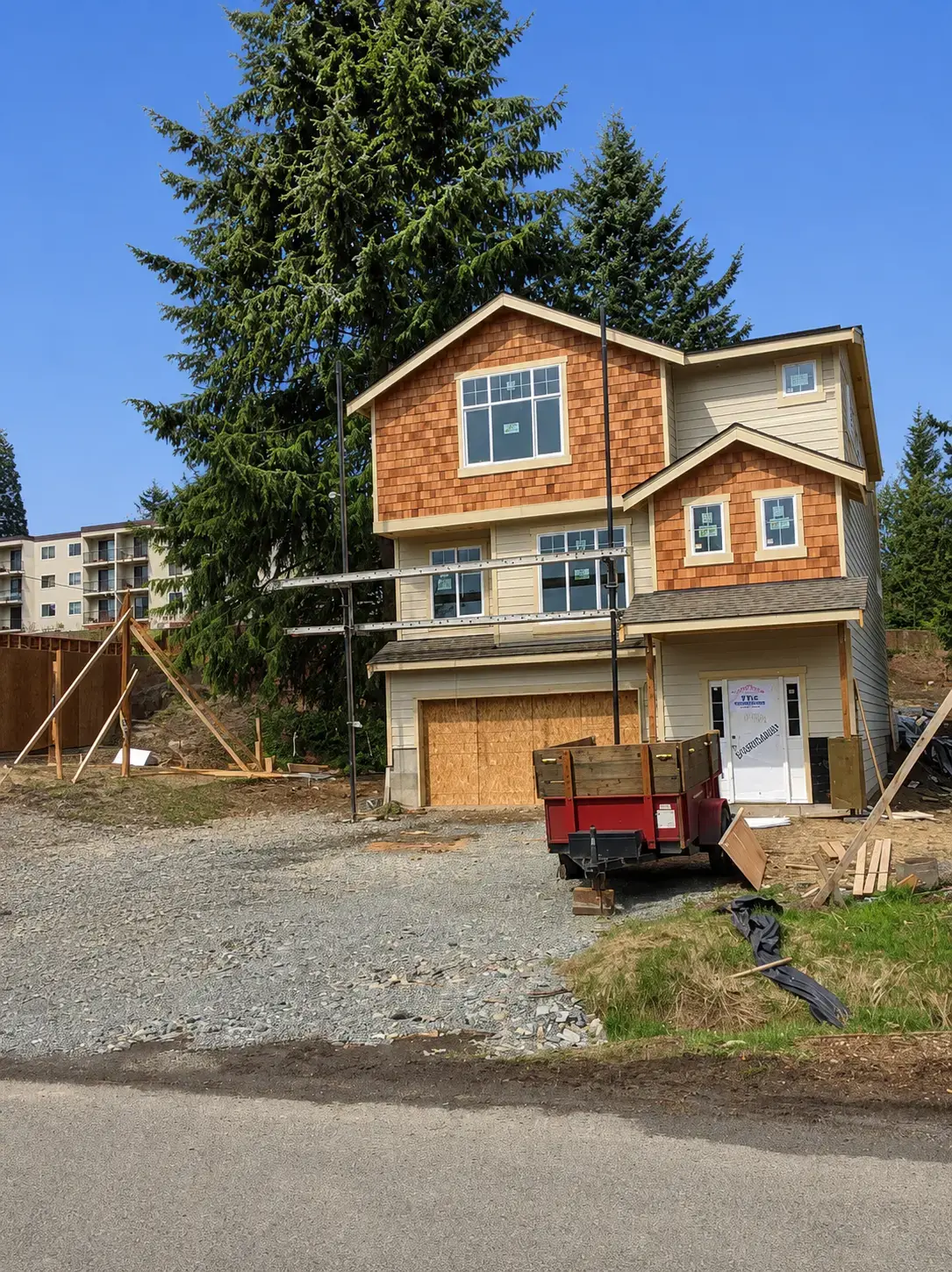 Completed residential exterior