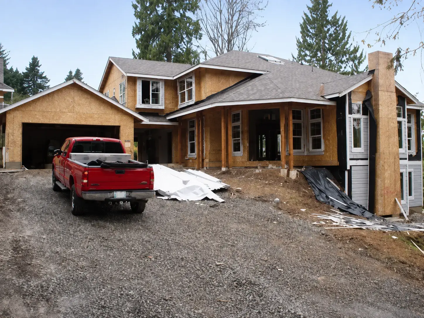 Kenmore home before siding installation