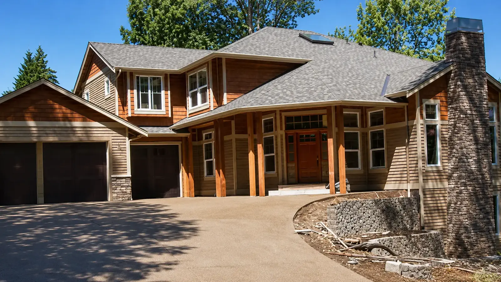 Completed Kenmore cedar siding and shingle project